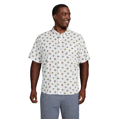 Lands' End Men's Traditional Fit Short Sleeve Seersucker Shirt 9 Lands' End Men's Traditional Fit Short Sleeve Seersucker Shirt - Image 9