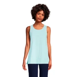 Lands' End Women's Slub Jersey Swing Tunic Tank -Lands' End Store GUEST 1edea352 766d 4dda 9c35 166b5eea637a