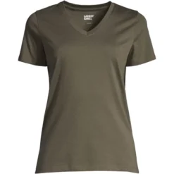 Lands' End Women's Tall Relaxed Supima Cotton Short Sleeve V-Neck T-Shirt -Lands' End Store GUEST 2079fc3c bd6d 4a0b 8bec f19338062f60 1