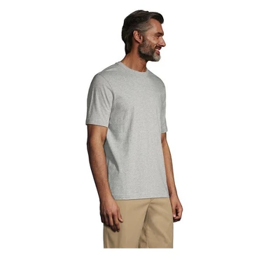 Lands' End School Uniform Men's Short Sleeve Essential T-shirt 2 Lands' End School Uniform Men's Short Sleeve Essential T-shirt - Image 2