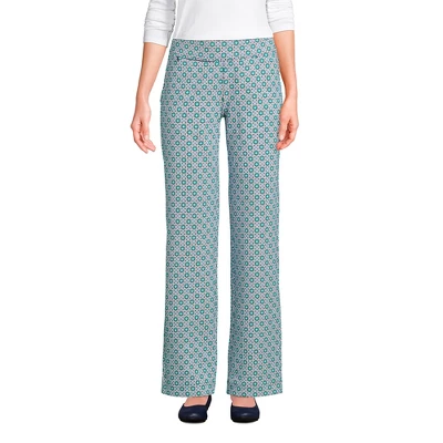 Lands' End Women's Tall Starfish Mid Rise Straight Leg Elastic Waist Pull On Pants 9 Lands' End Women's Tall Starfish Mid Rise Straight Leg Elastic Waist Pull On Pants - Image 9