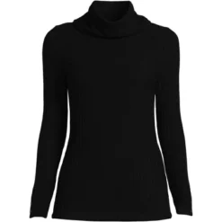 Lands' End Women's Long Sleeve Wide Rib Turtleneck -Lands' End Store GUEST 22861c44 4c37 4667 818d e2a4037d87c7