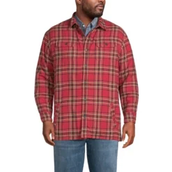 Lands' End Men's Traditional Fit High Pile Fleece Lined Flannel Shirt Jacket 11 Lands' End Men's Traditional Fit High Pile Fleece Lined Flannel Shirt Jacket -Lands' End Store GUEST 2298d4c0 b1d7 46c0 9951 82571a6bc0f6