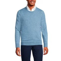 Lands' End Men's Fine Gauge Supima Cotton Crewneck Sweater -Lands' End Store GUEST 23bb721e 5cc3 45a5 8f83 e268bce6064a