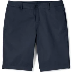 School Uniform Young Women's Plain Front Blend Chino Shorts -Lands' End Store GUEST 244bf176 e297 4139 b920 8fa5cb58212f