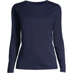 Lands' End Women's Tall Relaxed Supima Cotton Long Sleeve Crewneck T-Shirt 24 Lands' End Women's Tall Relaxed Supima Cotton Long Sleeve Crewneck T-Shirt -Lands' End Store GUEST 250b7654 3311 4b26 99a9 e563299844ce 1