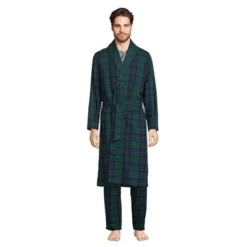 Lands' End Men's Flannel Robe -Lands' End Store GUEST 25b55ae1 b830 4b0e a258 af0b7a42732a