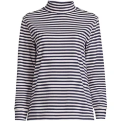 Lands' End Women's Plus Size Long Sleeve Super T Mock -Lands' End Store GUEST 25d198f9 fb6f 4db5 9239 0575961d806a