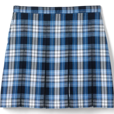 Lands' End School Uniform Girls Plaid Box Pleat Skirt Top Of The Knee 1 Lands' End School Uniform Girls Plaid Box Pleat Skirt Top Of The Knee