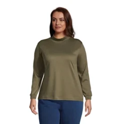 Lands' End Women's Long Sleeve Supima Mock Turtleneck -Lands' End Store GUEST 265ebf9b 72e1 4729 a70c c2c9d5a81033