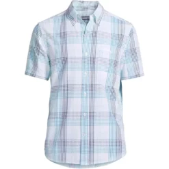 Lands' End Men's Traditional Fit Short Sleeve Seersucker Shirt 21 Lands' End Men's Traditional Fit Short Sleeve Seersucker Shirt -Lands' End Store GUEST 274023ea a837 4222 844d d779e4e29662
