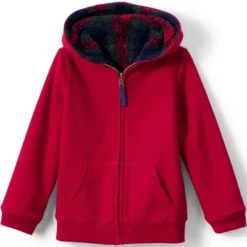 Lands' End Kids High Pile Lined Zip Hoodie -Lands' End Store GUEST 28e43b72 b915 4312 a565 5688aeb33690