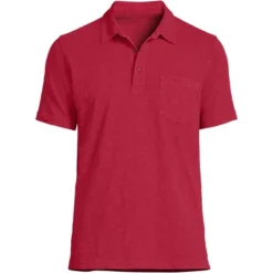 Lands' End Men's Short Sleeve Slub Pocket Polo -Lands' End Store GUEST 295242af e958 408f 89fb c5efc7aaa382