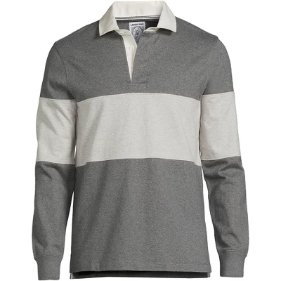 Lands' End Men's Long Sleeve Solid Rugby 19 Lands' End Men's Long Sleeve Solid Rugby - Image 19
