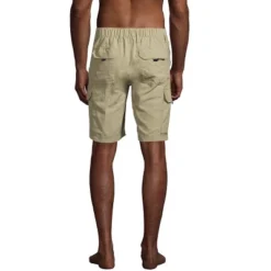 Lands' End Men's 9" Outrigger Stretch Cargo Swim Trunks With No Liner