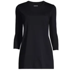 Lands' End Women's 3/4 Sleeve Supima Cotton Crewneck Tunic -Lands' End Store GUEST 2a9ee25a 629b 4fce 8bfa 06361972699b