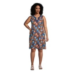 Lands' End Women's Cotton Jersey Sleeveless Swim Cover-up Dress -Lands' End Store GUEST 2b8472ff bcba 4b4b a13a 29566e88715c