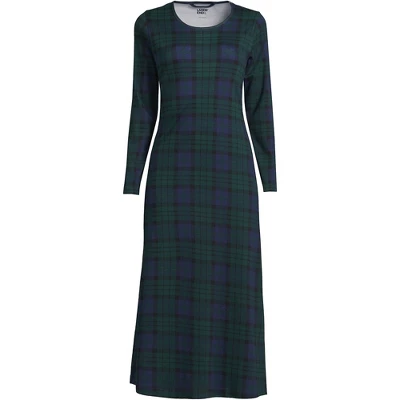 Lands' End Women's Cotton Long Sleeve Midcalf Nightgown 11 Lands' End Women's Cotton Long Sleeve Midcalf Nightgown - Image 11