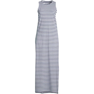 Lands' End Women's Cotton Jersey Sleeveless Swim Cover-up Maxi Dress 4 Lands' End Women's Cotton Jersey Sleeveless Swim Cover-up Maxi Dress - Image 4