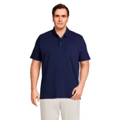 Lands' End Men's Short Sleeve Slub Pocket Polo -Lands' End Store GUEST 2c6f5d7f 4986 4861 a197 3237238aeeeb