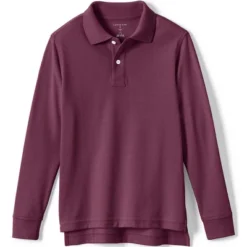 Lands' End School Uniform Kids Long Sleeve Mesh Polo Shirt -Lands' End Store GUEST 2dc2ba19 c1ca 4db2 b310 7c129fe77643