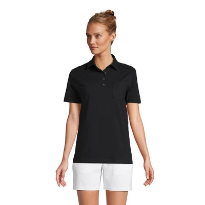 Lands' End Women's Short Sleeve Super T Polo 3 Lands' End Women's Short Sleeve Super T Polo - Image 3
