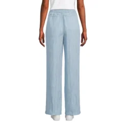 Lands' End Women's Tencel High Rise Wide Leg Pants