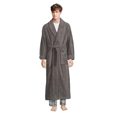 Lands' End Men's Full Length Turkish Terry Robe 5 Lands' End Men's Full Length Turkish Terry Robe - Image 5
