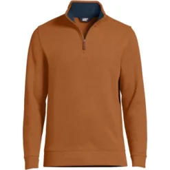 Lands' End Men's Bedford Rib Quarter Zip Sweater -Lands' End Store GUEST 3022014f 7c52 400c 9a59 baf273939273