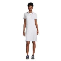 Lands' End Women's Short Sleeve Mesh Cotton Knee Length Polo Dress -Lands' End Store GUEST 304d94f0 e8f0 412b ac6a 84ff1d7ff347
