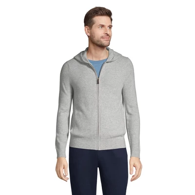 Lands' End Men's Cashmere Full Zip Hoodie 4 Lands' End Men's Cashmere Full Zip Hoodie - Image 4
