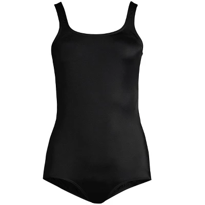 Lands' End Women's Chlorine Resistant Scoop Neck Soft Cup Tugless Sporty One Piece Swimsuit 3 Lands' End Women's Chlorine Resistant Scoop Neck Soft Cup Tugless Sporty One Piece Swimsuit - Image 3