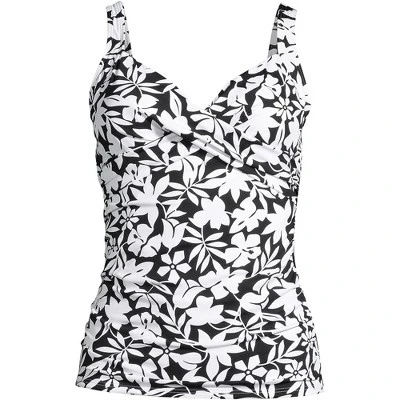 Lands' End Women's Wrap Underwire Tankini Top Swimsuit 5 Lands' End Women's Wrap Underwire Tankini Top Swimsuit - Image 5