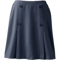 Lands' End Lands' End School Uniform Women's Ponte Button Front Skort -Lands' End Store GUEST 31830de9 74de 4267 806d 3c95ff3f1d23