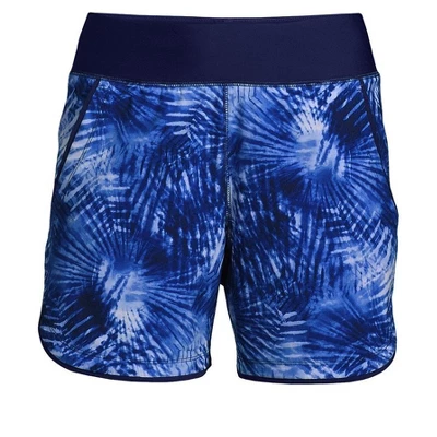 Lands' End Women's 5" Quick Dry Elastic Waist Board Shorts Swim Cover-up Shorts 3 Lands' End Women's 5" Quick Dry Elastic Waist Board Shorts Swim Cover-up Shorts - Image 3
