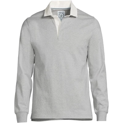 Lands' End Men's Long Sleeve Solid Rugby 20 Lands' End Men's Long Sleeve Solid Rugby - Image 20