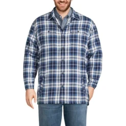 Lands' End Men's Traditional Fit High Pile Fleece Lined Flannel Shirt Jacket 10 Lands' End Men's Traditional Fit High Pile Fleece Lined Flannel Shirt Jacket -Lands' End Store GUEST 32f275e9 c39e 4f03 a353 13adff321f83