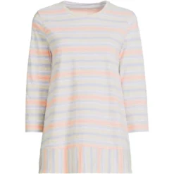 Lands' End Women's 3/4 Sleeve Slub Jersey Swing Tunic -Lands' End Store GUEST 35311121 d6e0 4942 babf 12cb3b83587f