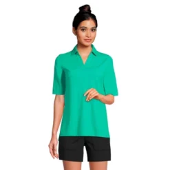 Lands' End Women's Performance Elbow Sleeve Pique Polo -Lands' End Store GUEST 3563379d f740 4158 b57a bce22cc92ed3