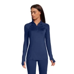 Lands' End Women's Thermaskin Heat Long Sleeve Quarter Zip Long Underwear Thermal Baselayer Top 10 Lands' End Women's Thermaskin Heat Long Sleeve Quarter Zip Long Underwear Thermal Baselayer Top -Lands' End Store GUEST 36cbd4a6 f246 4621 8c89 333896640585