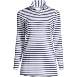 Lands' End Women's Quarter Zip Long Sleeve Tunic Rash Guard Cover-up UPF 50 Sun Protection -Lands' End Store GUEST 36faba95 d73b 4869 9db6 8c4dacb7ff91
