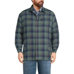 Lands' End Men's Traditional Fit High Pile Fleece Lined Flannel Shirt Jacket 9 Lands' End Men's Traditional Fit High Pile Fleece Lined Flannel Shirt Jacket -Lands' End Store GUEST 379bb4c1 44e1 4e6e 8367 b70e54d62556