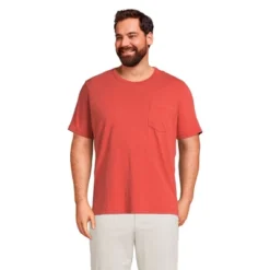 Lands' End Men's Short Sleeve Garment Dye Slub Pocket Tee -Lands' End Store GUEST 37bc16f5 9218 4989 b7be 6114e94feb35
