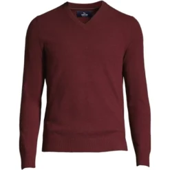 Lands' End Men's Fine Gauge Cashmere V-neck Sweater -Lands' End Store GUEST 381216f2 0db1 4a1b 8c78 49d41e99882f