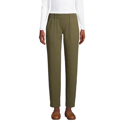 Lands' End Women's Starfish Mid Rise Elastic Waist Pull On Utility Ankle Pants 3 Lands' End Women's Starfish Mid Rise Elastic Waist Pull On Utility Ankle Pants - Image 3