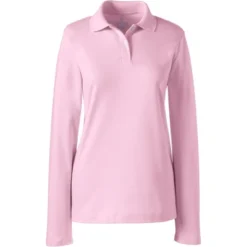 Lands' End School Uniform Women's Long Sleeve Feminine Fit Interlock Polo Shirt -Lands' End Store GUEST 39046d69 d72e 455f 9944 18213cfce59a