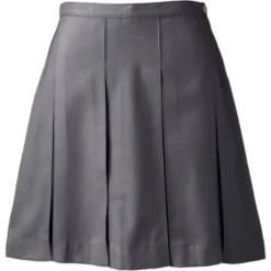 Lands' End Lands' End School Uniform Women's Solid Box Pleat Skirt Above Knee -Lands' End Store GUEST 3920a9b6 bc6b 4252 ad93 293493e54025