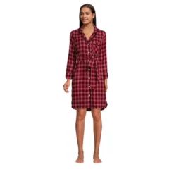 Lands' End Women's Plus Size 3/4 Sleeve Flannel Sleepshirt Nightgown -Lands' End Store GUEST 3998f9b4 1699 4083 ac98 6b6a78a789ea