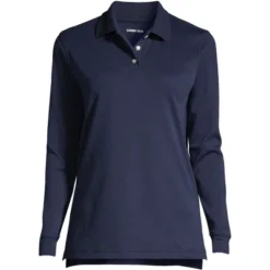 Lands' End School Uniform Women's Long Sleeve Interlock Polo Shirt -Lands' End Store GUEST 3b8b131a d988 4959 a565 9f42ec624198 1