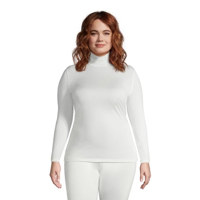 Lands' End Women's Thermaskin Heat Thermal Long Underwear Base Layer Turtleneck Top 3 Lands' End Women's Thermaskin Heat Thermal Long Underwear Base Layer Turtleneck Top - Image 3